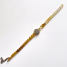 Load image into Gallery viewer, Very Rare 90s Gold-Plated Seiko Jewellery Quartz Watch with Tiny Oval Dial, Thin Bracelet and 8 Diamonds
