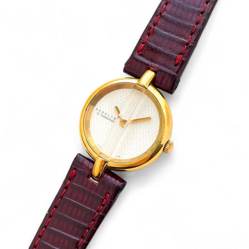 Rare 90s Vintage Ladies' Gold-Plated Rodolphe by Longines Quartz Watch