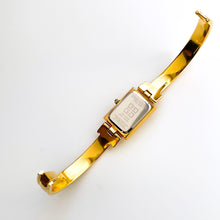 Load image into Gallery viewer, Vintage 1990s Gold-Plated Ladies&#39; Givenchy &#39;Millesime&#39; Bangle Quartz Watch with Black Rectangular Dial
