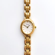 Load image into Gallery viewer, Gold-Tone Ladies&#39; Limit Quartz Watch with Oval Dial and Intricate Bracelet
