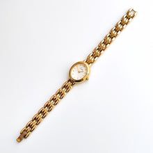 Load image into Gallery viewer, Gold-Tone Ladies&#39; Limit Quartz Watch with Oval Dial and Intricate Bracelet
