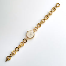 Load image into Gallery viewer, Vintage Ladies&#39; Rotary Quartz Watch With Gold-Plated Bracelet, Mother of Pearl Dial and Heart Shaped Pattern
