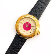 Load image into Gallery viewer, Vintage 90s Gold-Plated Yves Saint Laurent Ladies&#39; Quartz Watch with Black Leather Strap - Boxed
