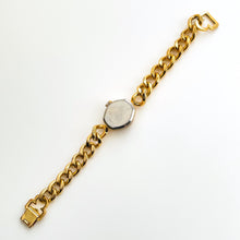 Load image into Gallery viewer, Vintage Gold-Plated Ladies&#39; Ferex Mechanical Watch with Chain Bracelet and Faceted Dial
