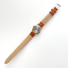 Load image into Gallery viewer, Vintage Ladies&#39; Sun &amp; Moon Quartz Watch with Tiny Dial and Brown Leather Strap
