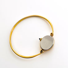 Load image into Gallery viewer, Vintage Gold-Plated Ladies&#39; Accurist Mechanical Watch with bangle Bracelet and Black Oval Dial
