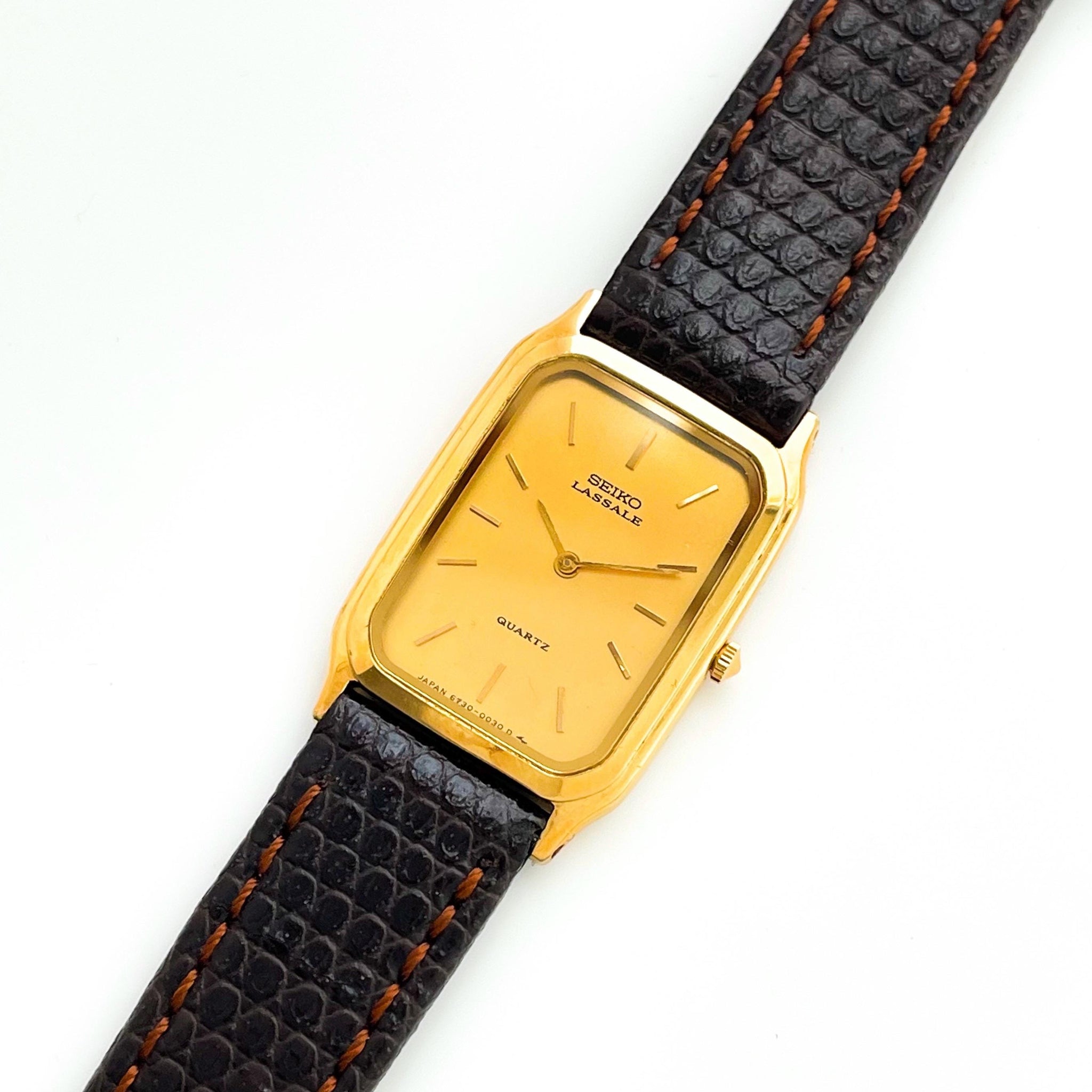 LASSALE SEIKO ③ Seiko Lassale 1986 – Ultra Slim Gold-Plated Quartz, Boxed