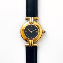 Load image into Gallery viewer, Vintage Cartier Must Colisée Vermeil - Gold-Plated Silver 925 with Black Dial
