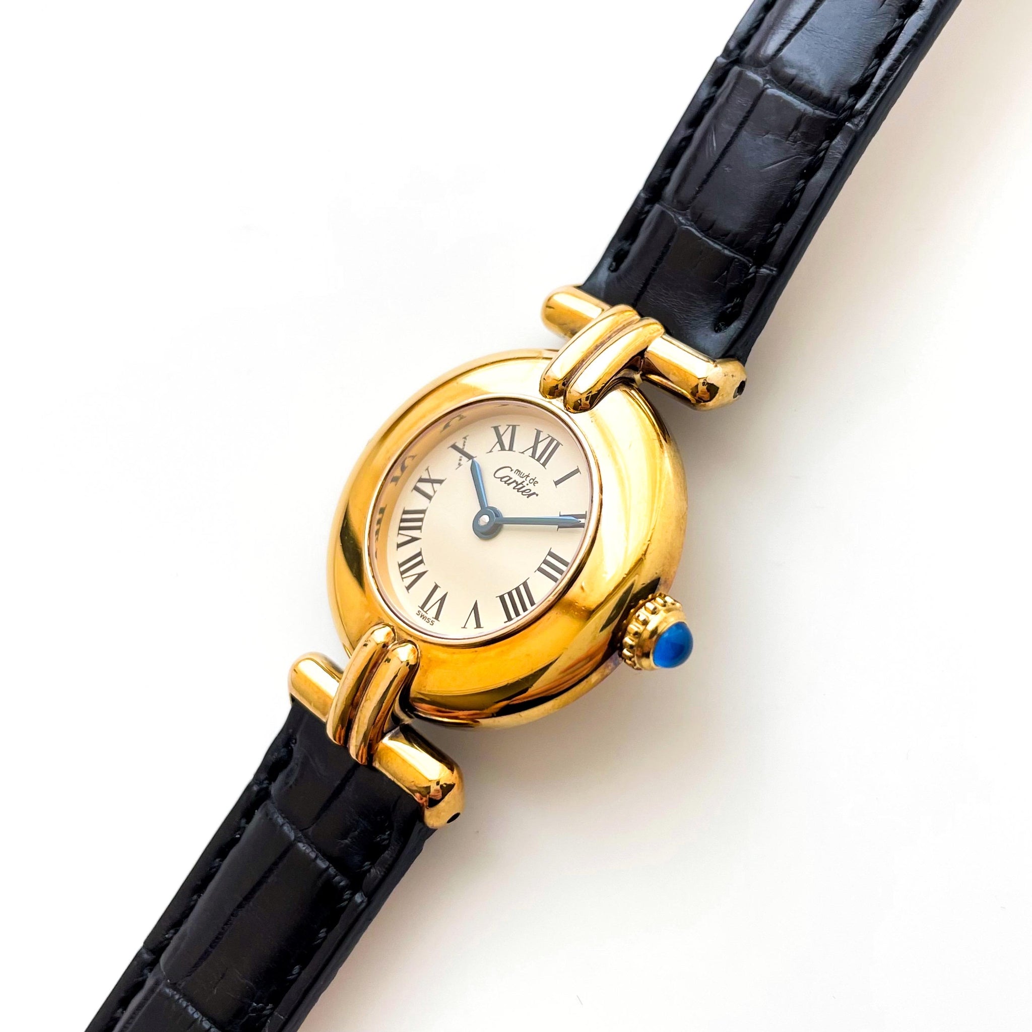 Vintage Cartier Must Colisée Vermeil - Gold-Plated Silver - Beige