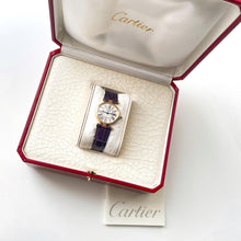 Load image into Gallery viewer, Ladies&#39; Vintage Cartier Must Vendome Vermeil Watch - Quartz Movement - Gold-Plated Silver 925 with Opaline Dial - Boxed
