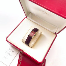 Load image into Gallery viewer, Cartier Must de Tank Vermeil – Burgundy Dial, Mechanical, Boxed
