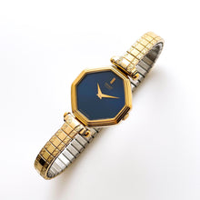 Load image into Gallery viewer, Seiko Ladies’ Quartz Watch – Gold-Plated with Blue Dial, 1980
