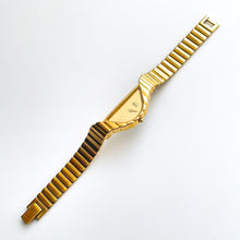 Load image into Gallery viewer, Extremely Rare Vintage 1990s Gold-Plated Ladies&#39; Seiko Rivoli Half Moon Quartz Watch With Asymmetrical Dial
