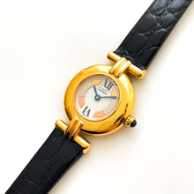Load image into Gallery viewer, Vintage Cartier Must Colisée Vermeil - Gold-Plated Silver 925 with Trinity Dial
