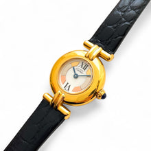 Load image into Gallery viewer, Vintage Cartier Must Colisée Vermeil - Gold-Plated Silver 925 with Trinity Dial
