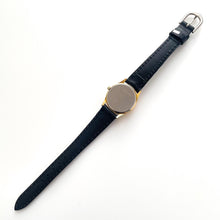 Load image into Gallery viewer, Vintage Ladies Zeon Moon Phase Quartz Watch with Black Leather Strap
