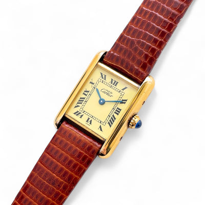Vintage Cartier Must Tank Vermeil Ladies Quartz Watch – Cream Dial