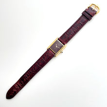 Load image into Gallery viewer, Vintage Ladies&#39; Must Cartier Tank Vermeil - Burgundy Dial, Quartz
