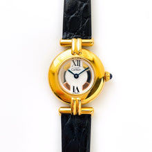 Load image into Gallery viewer, Vintage Cartier Must Colisée Vermeil - Gold-Plated Silver 925 with Trinity Dial

