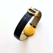 Load image into Gallery viewer, Ladies&#39; Vintage 1989 Cartier Must Vendome Vermeil Quartz Watch - Gold-Plated Silver 925 with Black Dial - With Original Box and Papers
