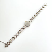Load image into Gallery viewer, Rare 90s Silver-Tone Seiko Tissé Quartz Watch with Round Dial and Faceted Glass
