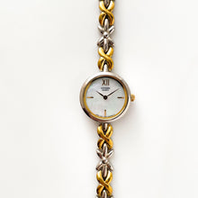 Load image into Gallery viewer, Vintage Two-Tone Ladies&#39; Citizen Quartz Watch with Round Mother of Pearl Dial
