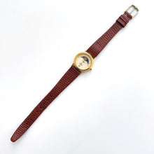 Load image into Gallery viewer, Vintage Ladies Armitron Moon Phase Quartz Watch with Brown Leather Strap

