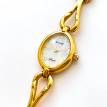 Load image into Gallery viewer, Vintage Ladies&#39; Gold-Plated Accurist &quot;Pearl&quot; Quartz Watch with Oval Mother of Pearl Dial
