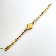 Load image into Gallery viewer, Very Rare 90s Gold-Plated Seiko Exceline Jewellery Quartz Watch with Tiny Mother of Pearl Dial, Thin Bracelet and Diamonds
