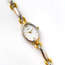 Load image into Gallery viewer, Vintage Ladies&#39; Pulsar (by Seiko) Two-Tone Quartz Watch with White Oval Dial
