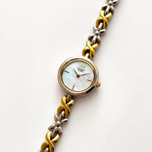 Load image into Gallery viewer, Vintage Two-Tone Ladies&#39; Citizen Quartz Watch with Round Mother of Pearl Dial
