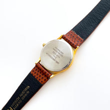 Load image into Gallery viewer, Vintage Ladies Armitron Moon Phase Quartz Watch with Brown Leather Strap
