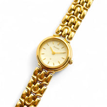 Load image into Gallery viewer, Vintage Ladies&#39; Gold-Plated Accurist Quartz Watch - Beige Round Dial
