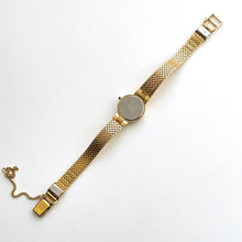 Load image into Gallery viewer, Rare 90s Gold-Plated Seiko Quartz Watch with Mesh Bracelet and Diamonds
