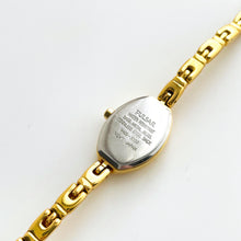 Load image into Gallery viewer, Thin Vintage Ladies&#39; Pulsar (Seiko) Gold-Tone Quartz Watch - Black Dial
