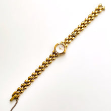 Load image into Gallery viewer, Very Rare 90s Gold-Plated Seiko Jewellery Quartz Watch with Tiny Dial, Thin Bracelet and 7 Diamonds
