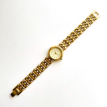 Load image into Gallery viewer, Vintage Ladies&#39; Gold-Plated Accurist Quartz Watch - Beige Round Dial
