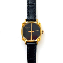 Load image into Gallery viewer, Vintage Raymond Weil Gold Plated Black Dial Mechanical Ladies Watch

