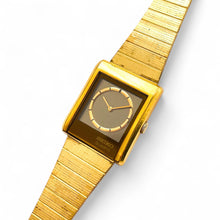 Load image into Gallery viewer, 1980s Vintage Ladies&#39; Gold-Plated Seiko Quartz Watch - Rectangular Dial
