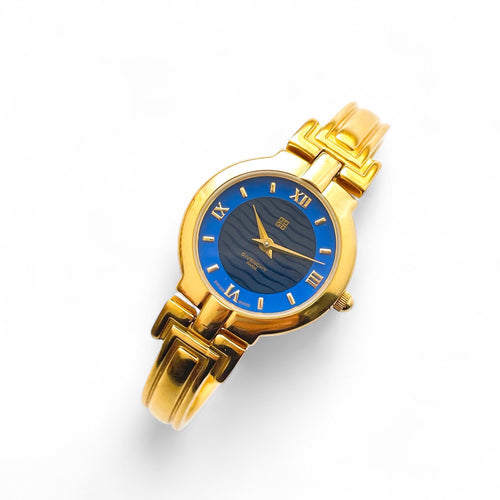 Vintage 90s Gold-Plated Ladies' Givenchy 'Millesime' Watch - Blue Dial
