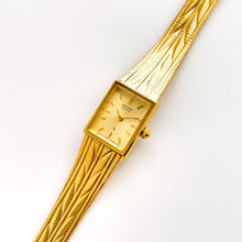 Load image into Gallery viewer, Vintage 80s Gold-Plated Ladies&#39; Citizen Quartz Watch - Rectangular Dial

