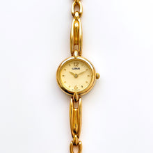 Load image into Gallery viewer, Thin Ladies&#39; Lorus (by Seiko) Quartz Watch with Gold-Tone Bracelet and Round Dial
