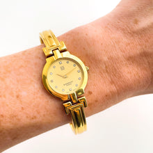 Load image into Gallery viewer, Vintage 90s Gold-Plated Ladies&#39; Givenchy &#39;Millesime&#39; Watch - Crystal-Set Dial

