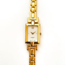 Load image into Gallery viewer, Vintage 1990s Gold-Plated Ladies&#39; Givenchy Quartz Watch with Rectangular Dial
