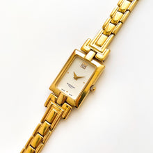 Load image into Gallery viewer, Vintage 1990s Gold-Plated Ladies&#39; Givenchy Quartz Watch with Rectangular Dial
