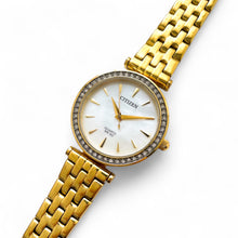 Load image into Gallery viewer, Gold-Plated Ladies&#39; Citizen Quartz Watch - Mother of Pearl Dial
