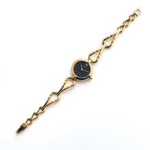Load image into Gallery viewer, Vintage Ladies&#39; Gold-Plated Accurist Quartz Watch with Dark Blue Dial

