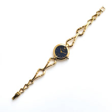 Load image into Gallery viewer, Vintage Ladies' Gold-Plated Accurist Quartz Watch with Dark Blue Dial

