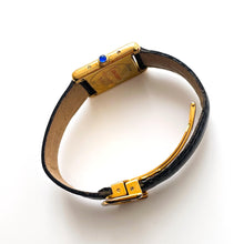 Load image into Gallery viewer, Vintage Ladies&#39; Must de Cartier Tank Vermeil With Arabic Numerals and Leather Strap - Quartz Movement
