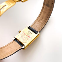 Load image into Gallery viewer, Vintage Ladies&#39; Must de Cartier Tank Vermeil With Arabic Numerals and Leather Strap - Quartz Movement
